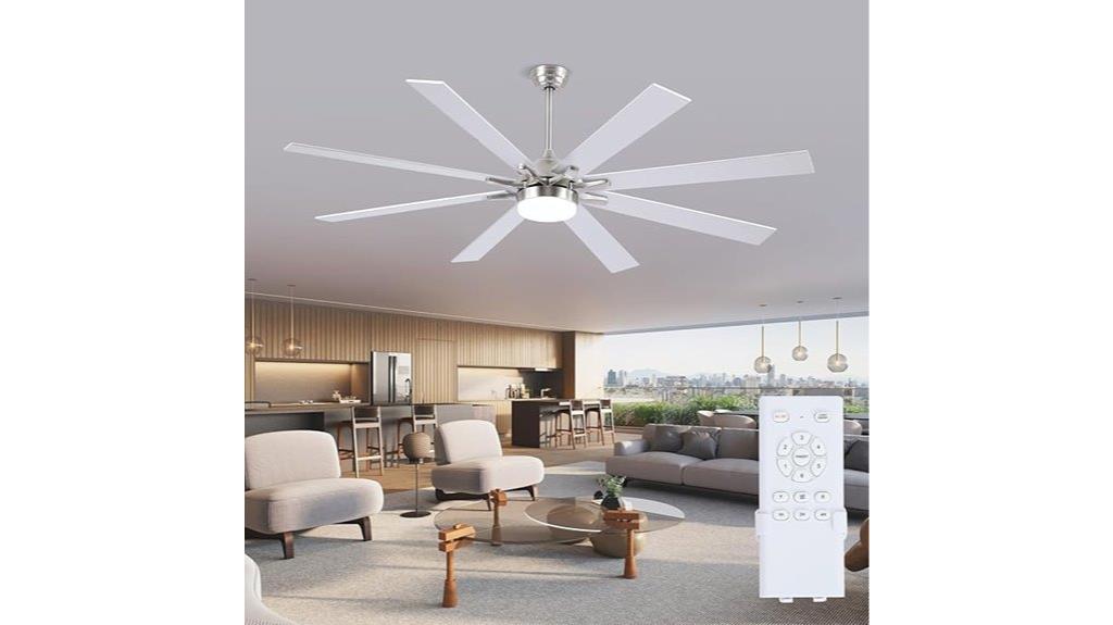 large ceiling fan with lights
