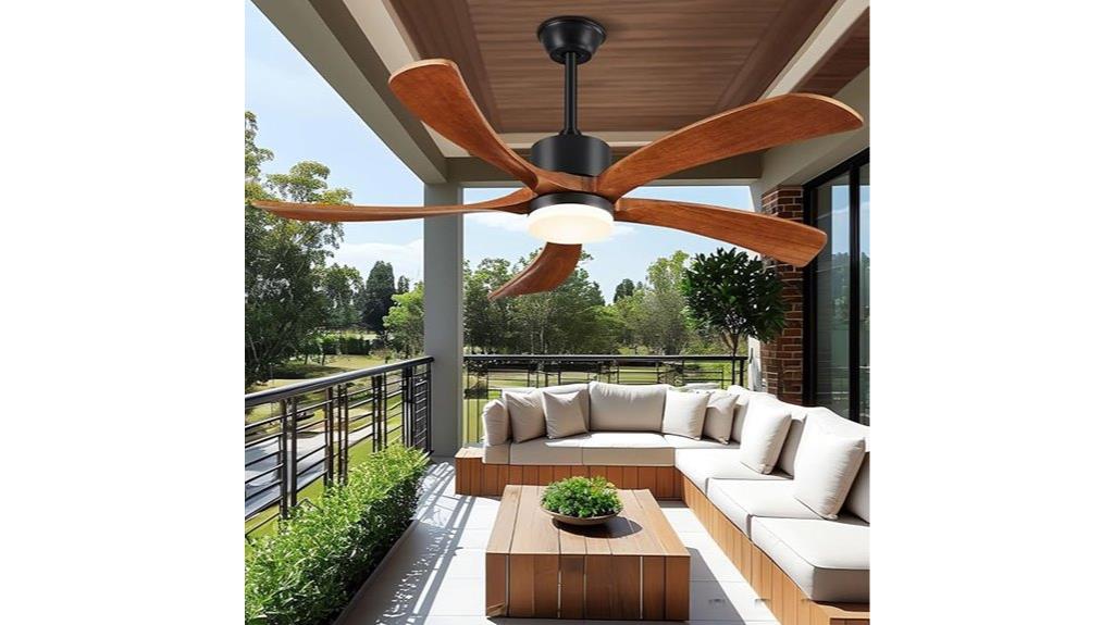 large ceiling fan with lights