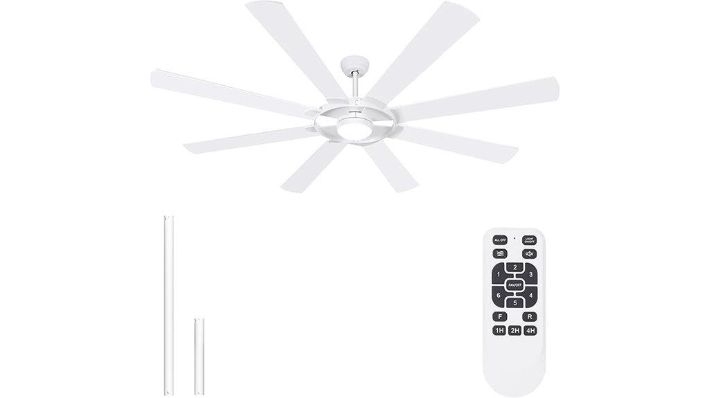 large ceiling fan with remote