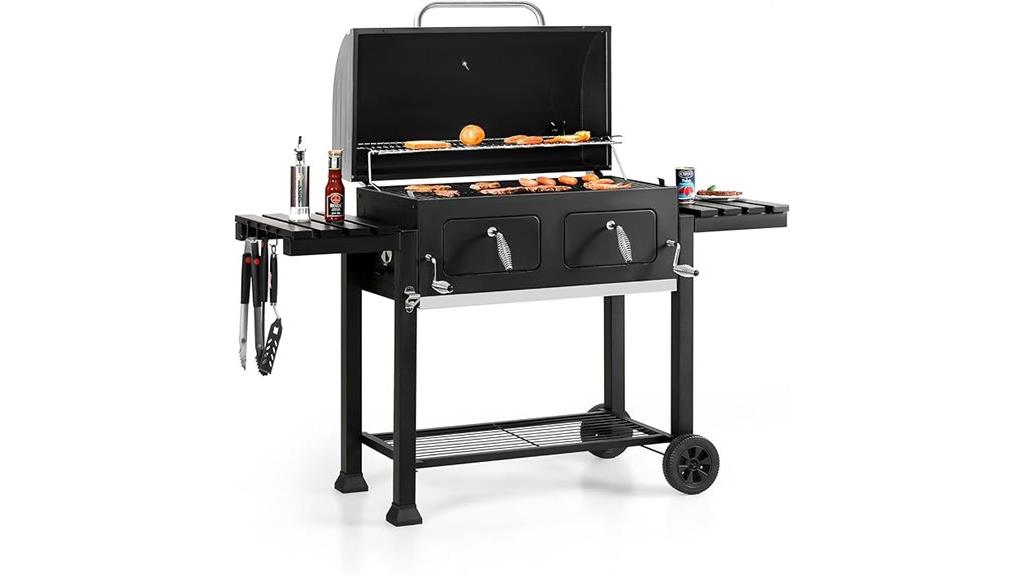 large charcoal grill capacity