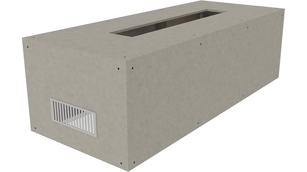 large concrete fire pit