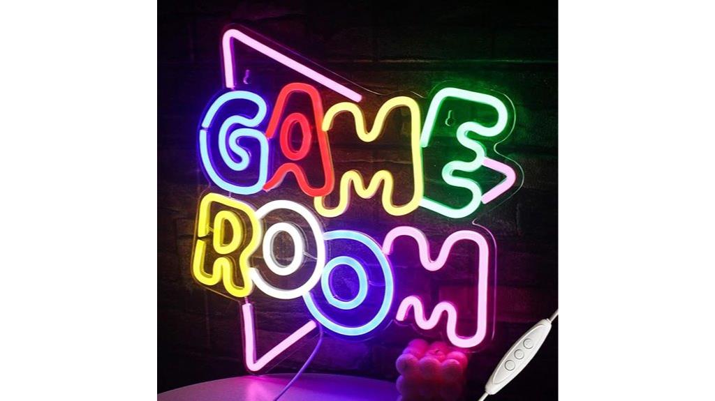 large gamer neon sign