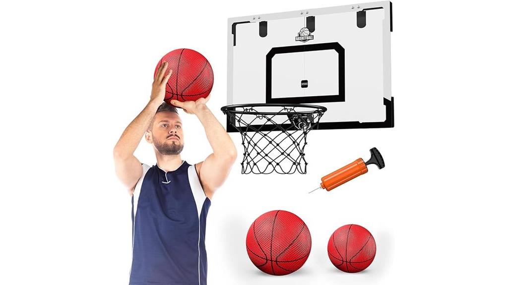 large indoor basketball hoop