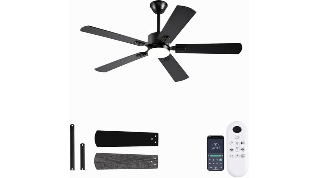 large modern ceiling fan