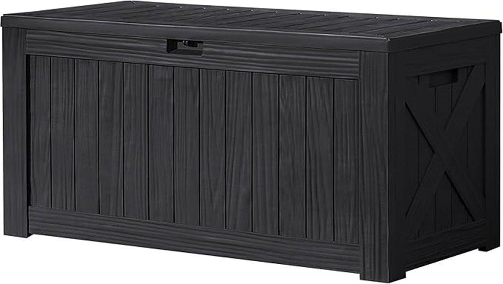 large outdoor deck storage