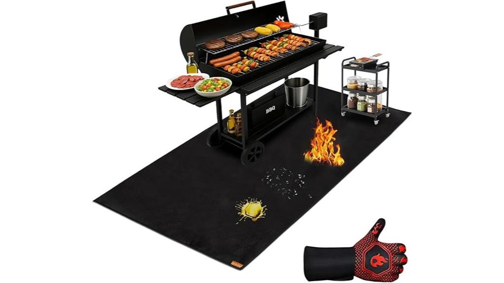large outdoor grill mat