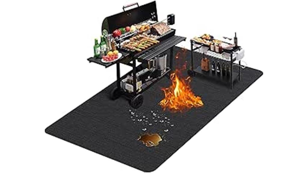 large outdoor grill mat