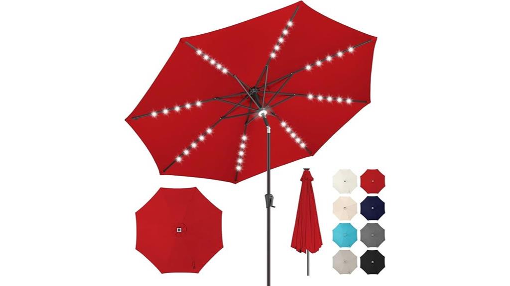 large outdoor solar umbrella