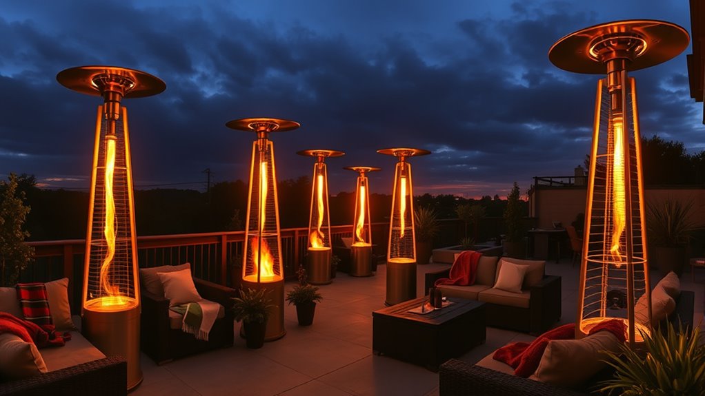 large outdoor space heating