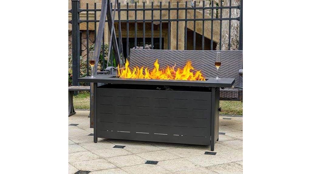 large propane fire table