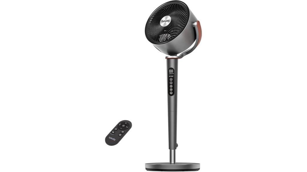 large remote controlled pedestal fan