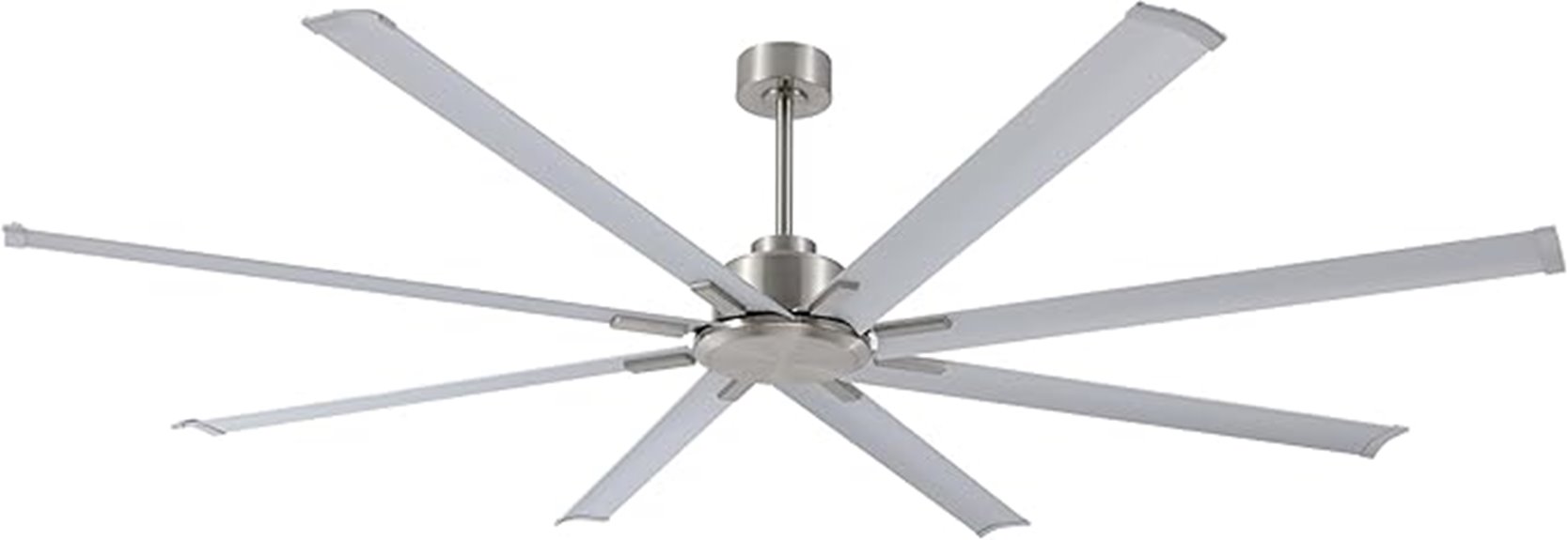 large silver remote fan