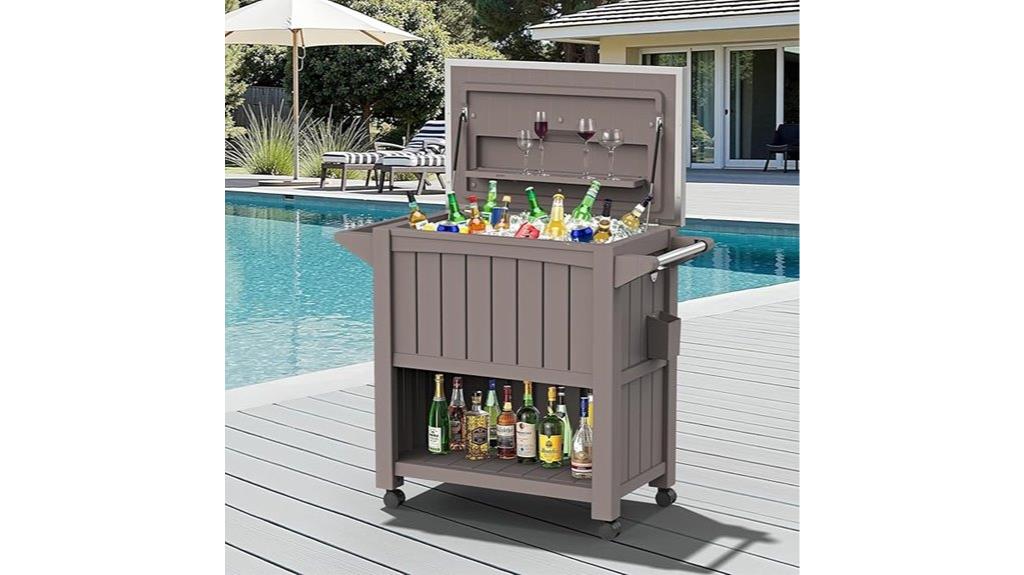 large wheeled outdoor cooler