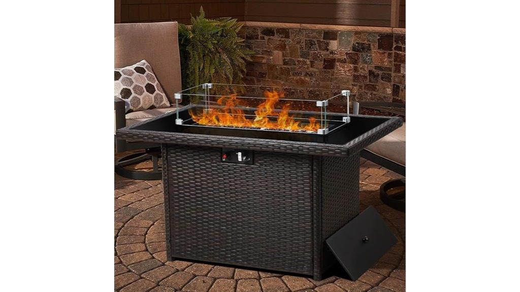 layinsun 44 propane fire pit