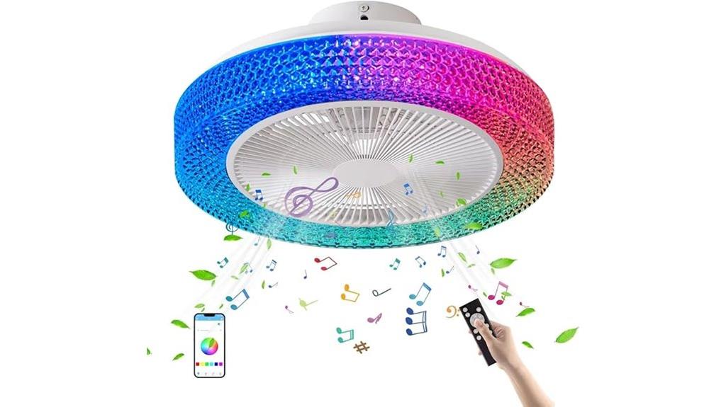lighted bluetooth ceiling fan