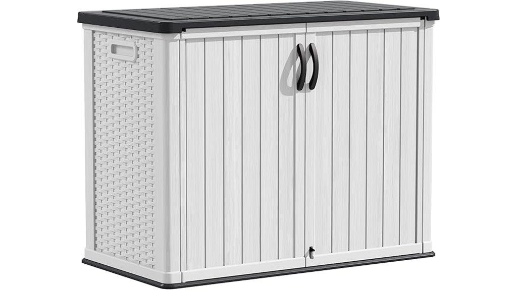 lockable outdoor storage cabinet