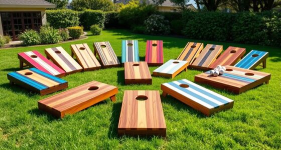 luxury durable backyard cornhole