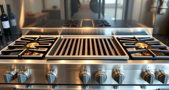 luxury gas ranges with griddles