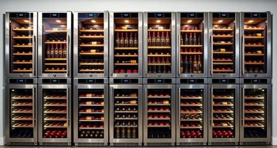 luxury wine cooler selection