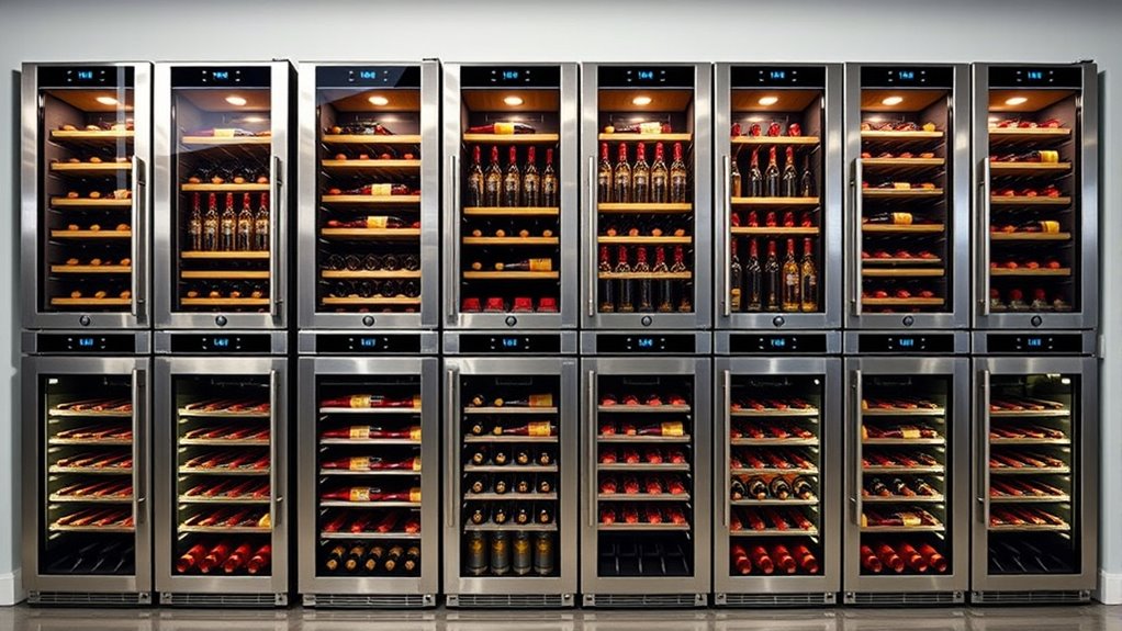 luxury wine cooler selection