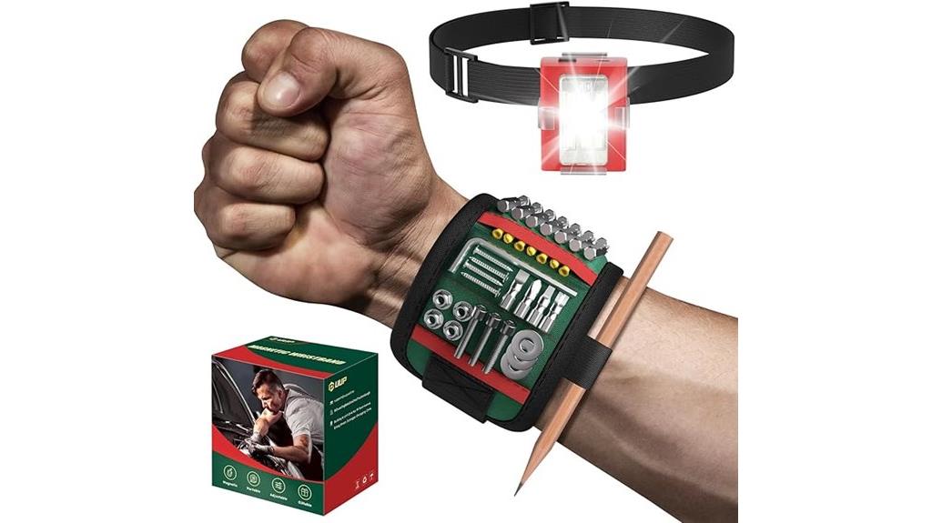magnetic led tool wristband