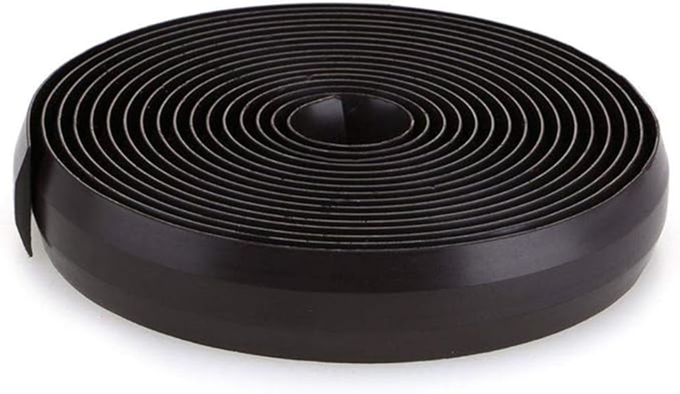 magnetic tape boundary strips