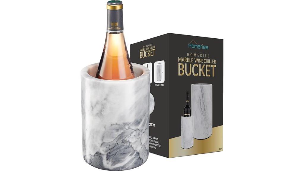 marble wine bottle chiller