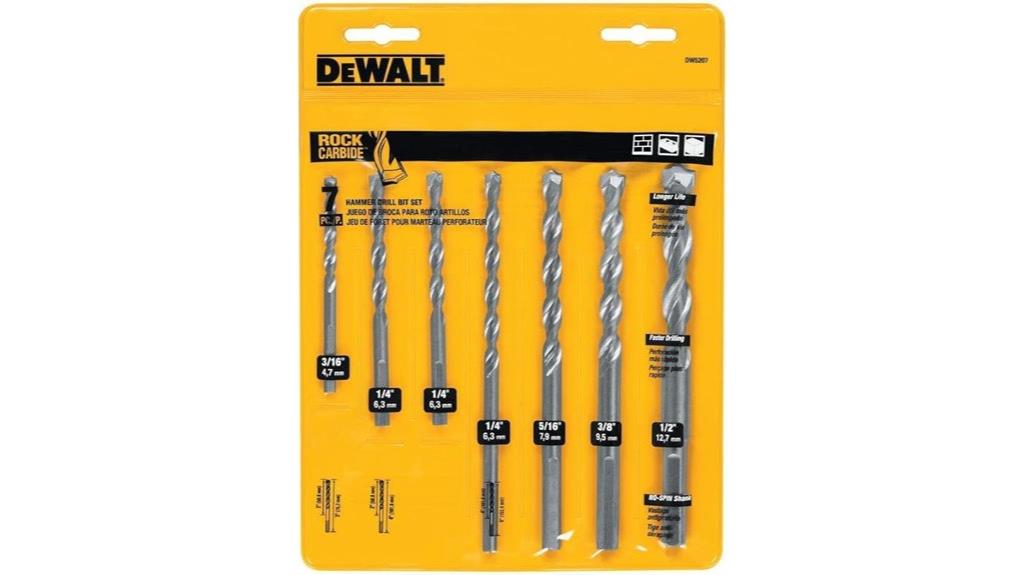 masonry drill bit set
