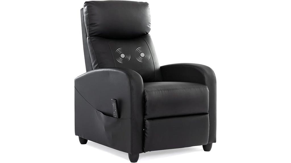 massage recliner with lumbar