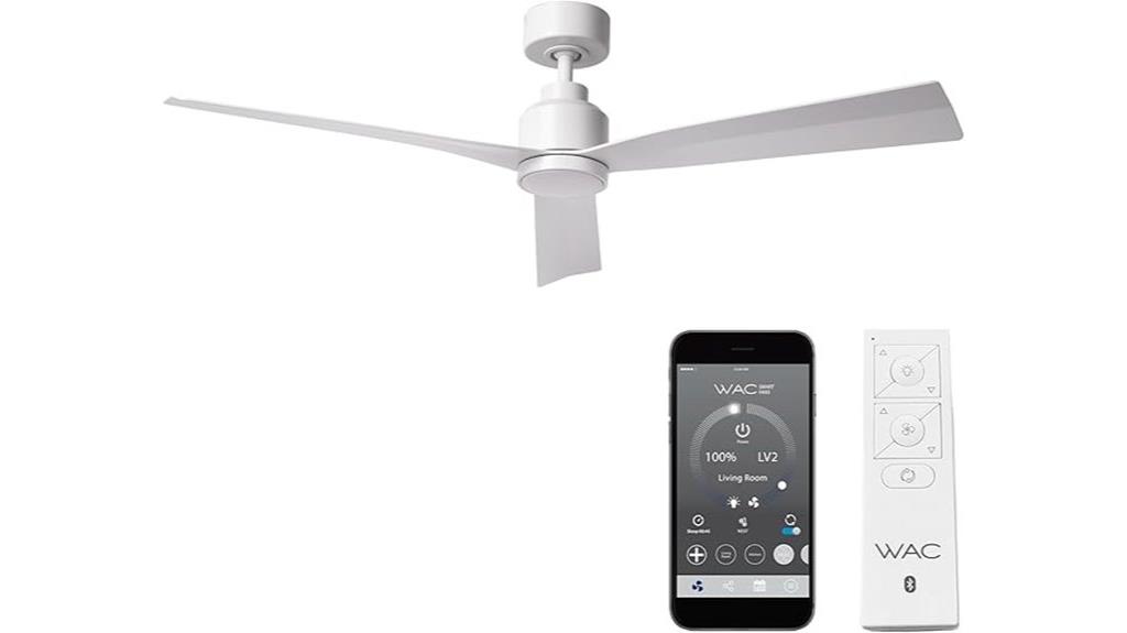 matte white ceiling fan