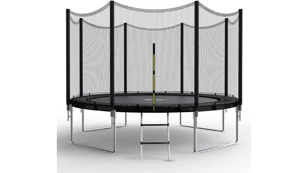 mini trampoline with safety net