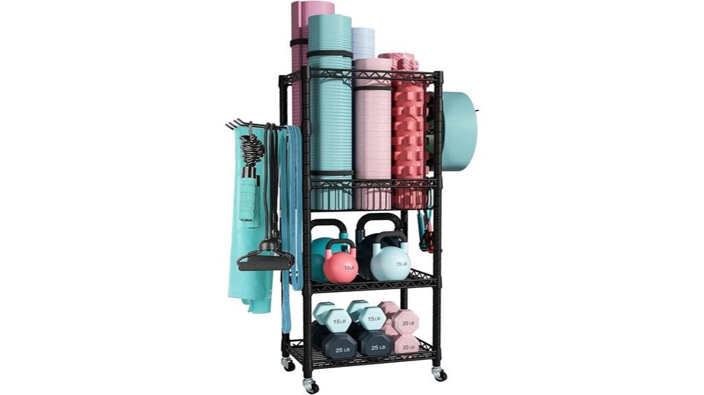 mobile home gym organizer