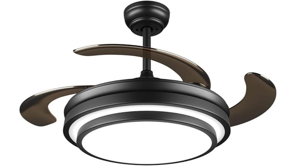 modern 42 inch fan with lights