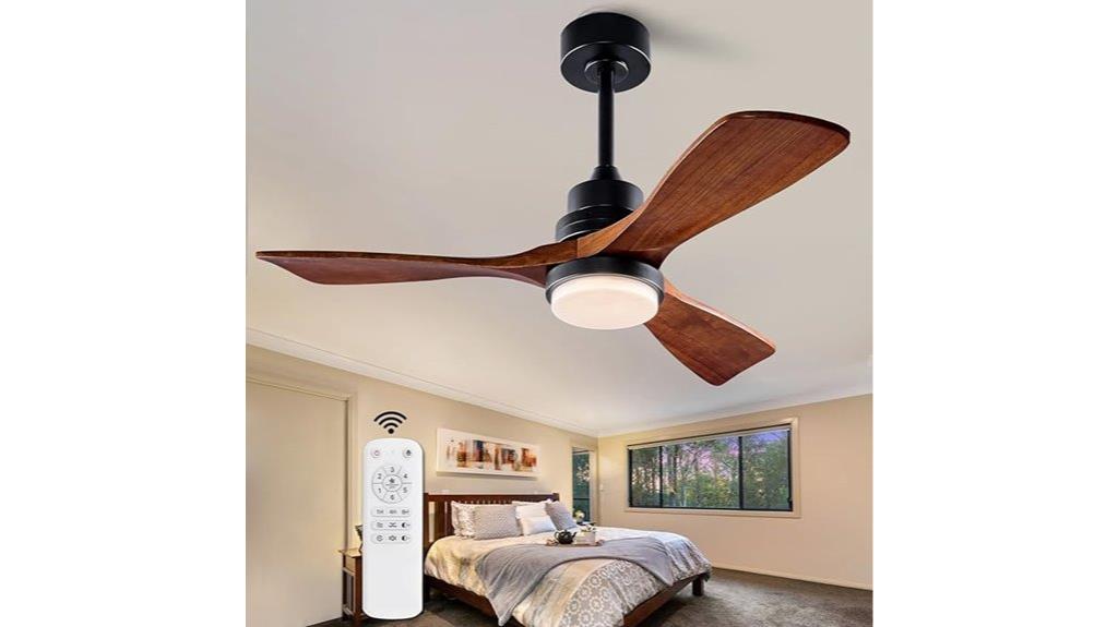 modern 42 inch wood fan