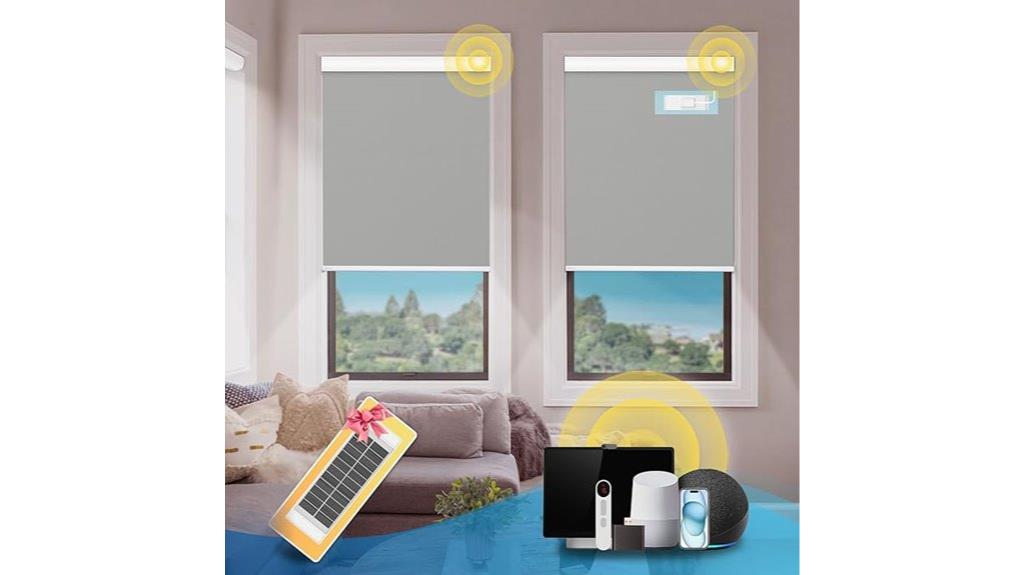 motorized gray smart shades