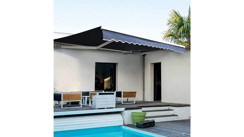 motorized retractable patio awning