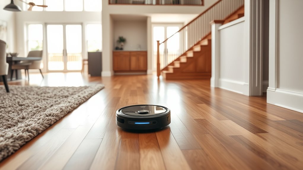 multi floor cleaning features