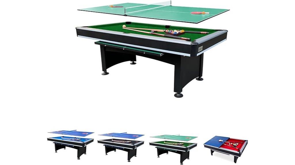 multi game pool table