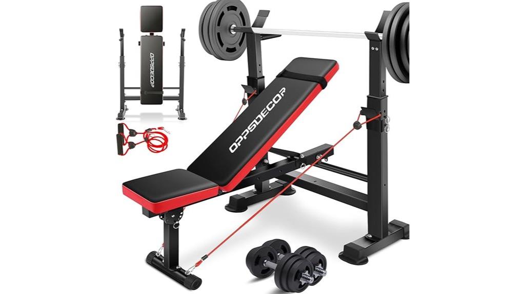multifunctional weight bench set