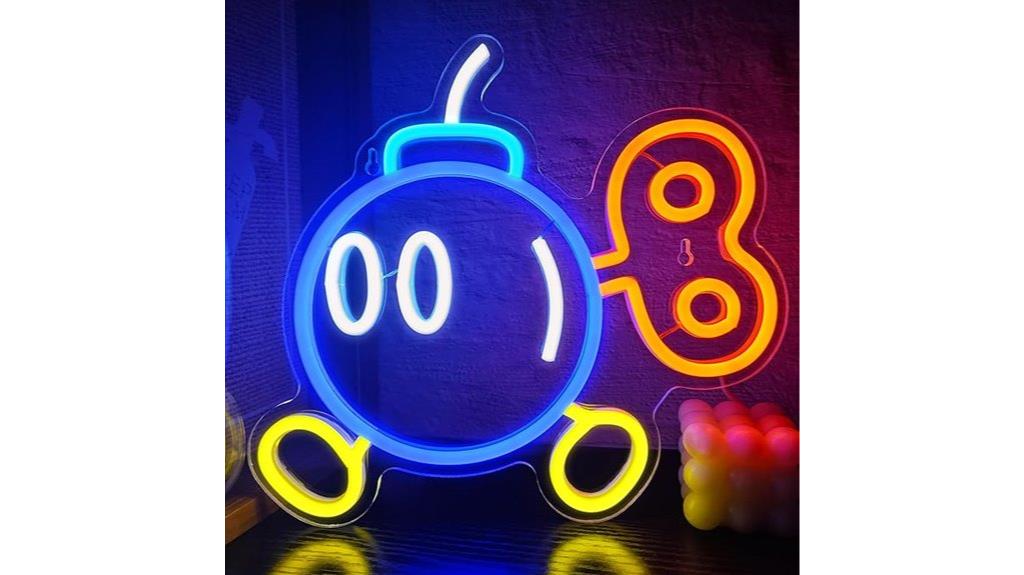 neon sign for gaming