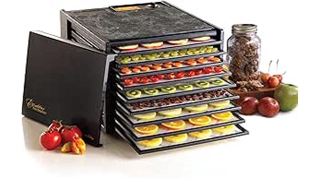 nine tray black dehydrator
