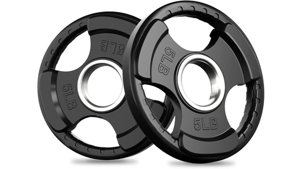 olympic rubber grip plates