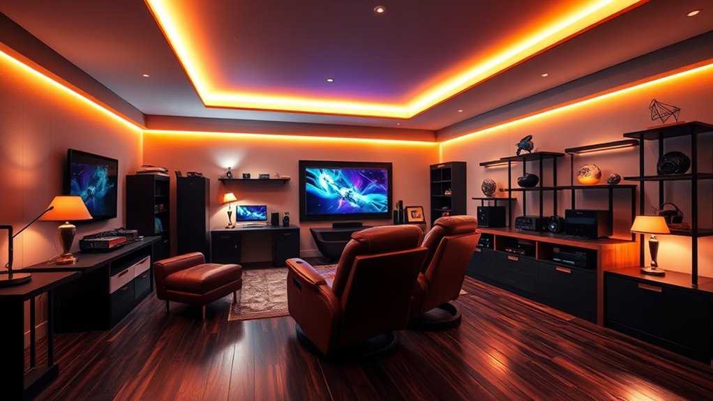 optimal game room lighting