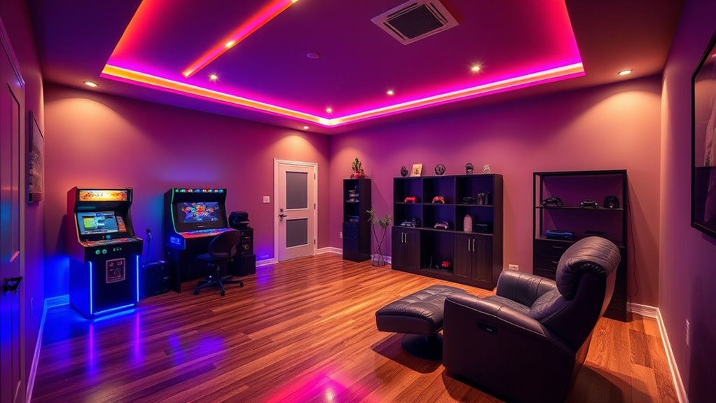 optimal game room lighting design