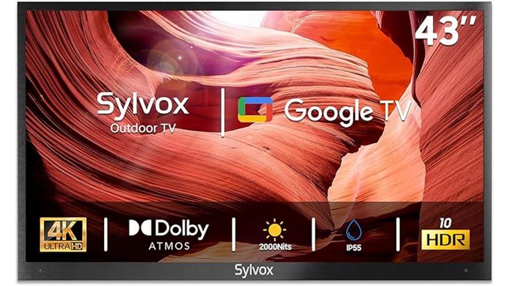 outdoor 43 inch 4k tv