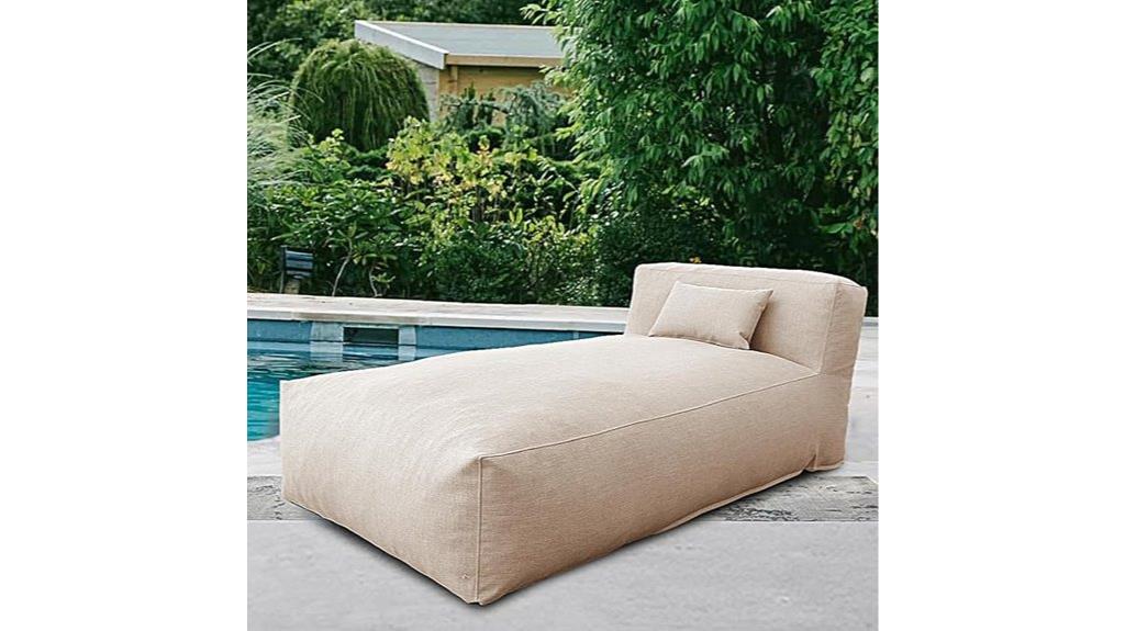 outdoor bean bed lounge