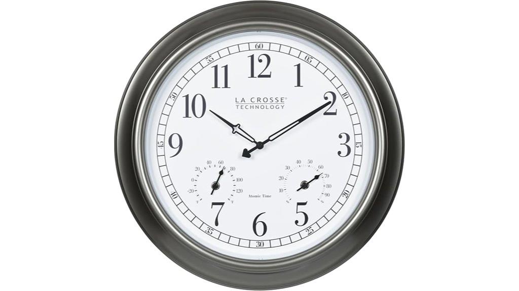 outdoor clock with sensors