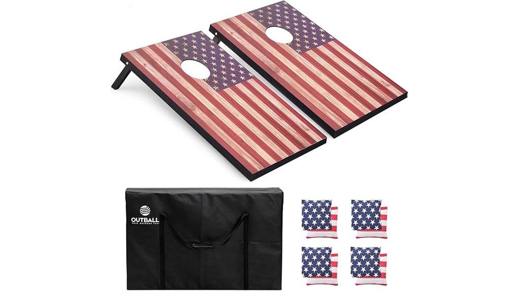 outdoor cornhole game kit