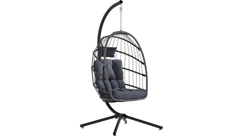 outdoor egg chair set