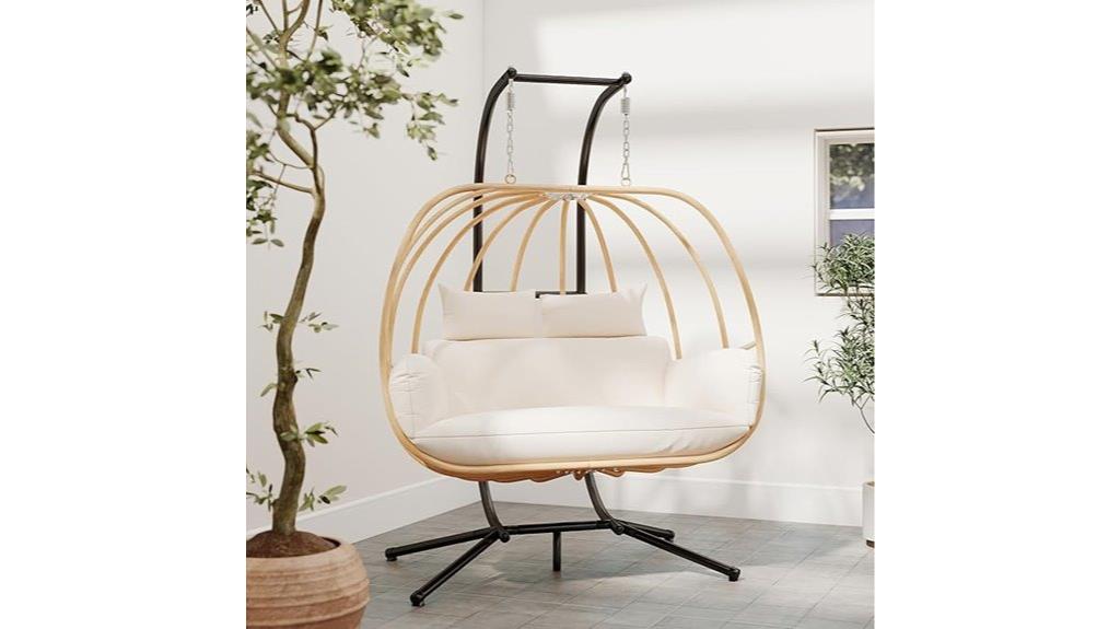 outdoor egg swing chairs
